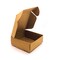 100 Pieces Small Foldable Kraft Paper Jewelry Box, 2x2 inches